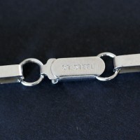 Corrente de Ao Cartier Elos Quadrados 70cm / 4mm